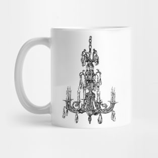 Chandelier print Mug